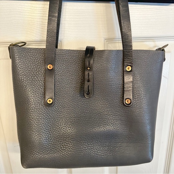Handbags - Go Forth Goods Small Avery Tote Lead Gray